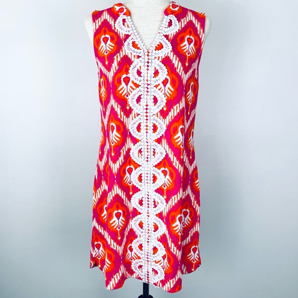 NWOT Crown & Ivy Pink/Orange Pull Over Sleeveless Dress S - Picture 1 of 9